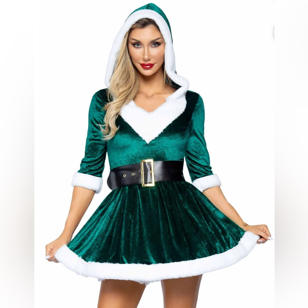 Leg Avenue Green Mrs. Claus Women's Christmas Fancy-Dress Costume for Adult XL